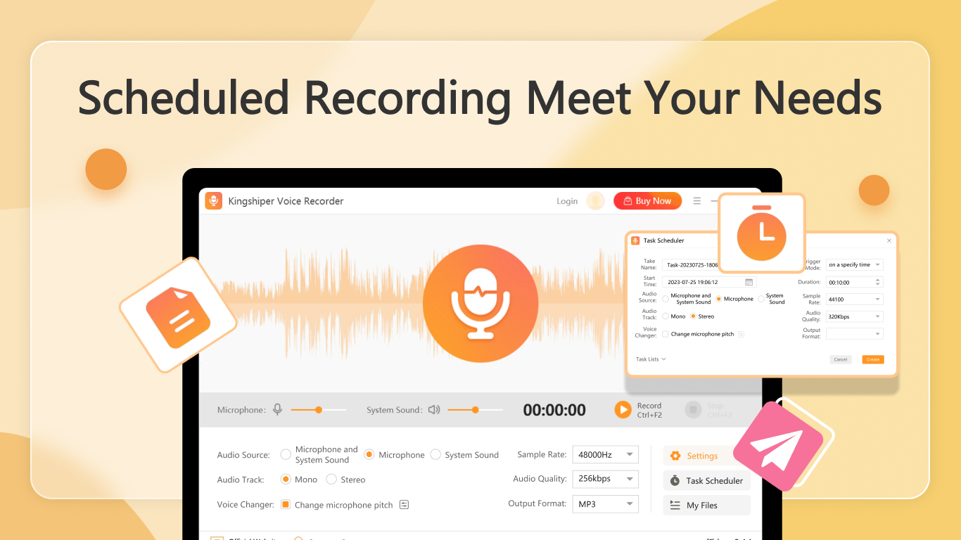 screenshot of Kingshiper Voice Recorder